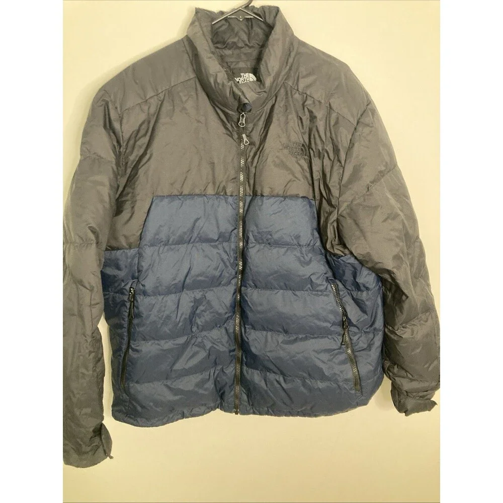 The North Face Mens Navy Black 1996 Retro Nuptse 700 Down Puffer Jacket XXL